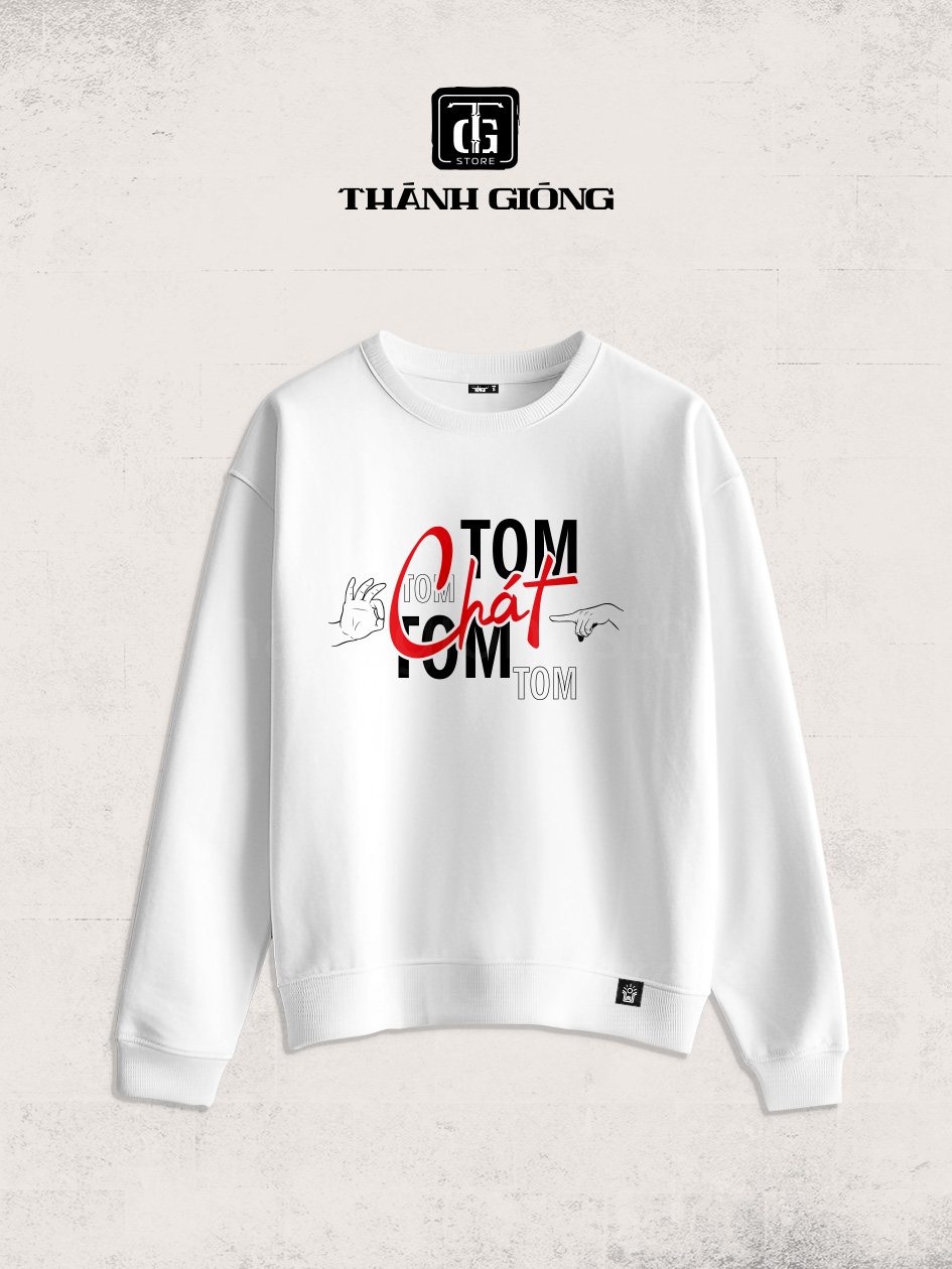 Áo sweater trắng - tom tom