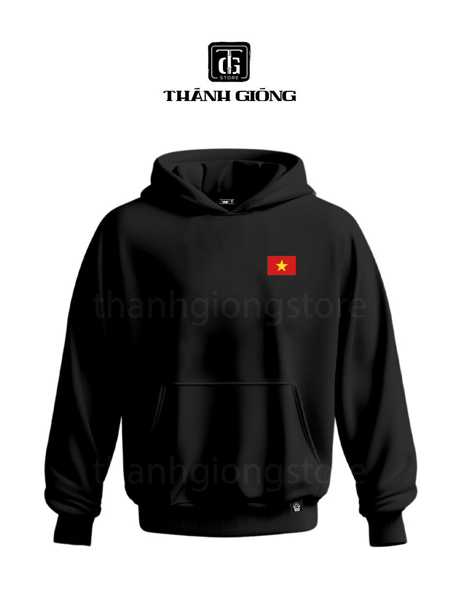 hoodie đen - cờ