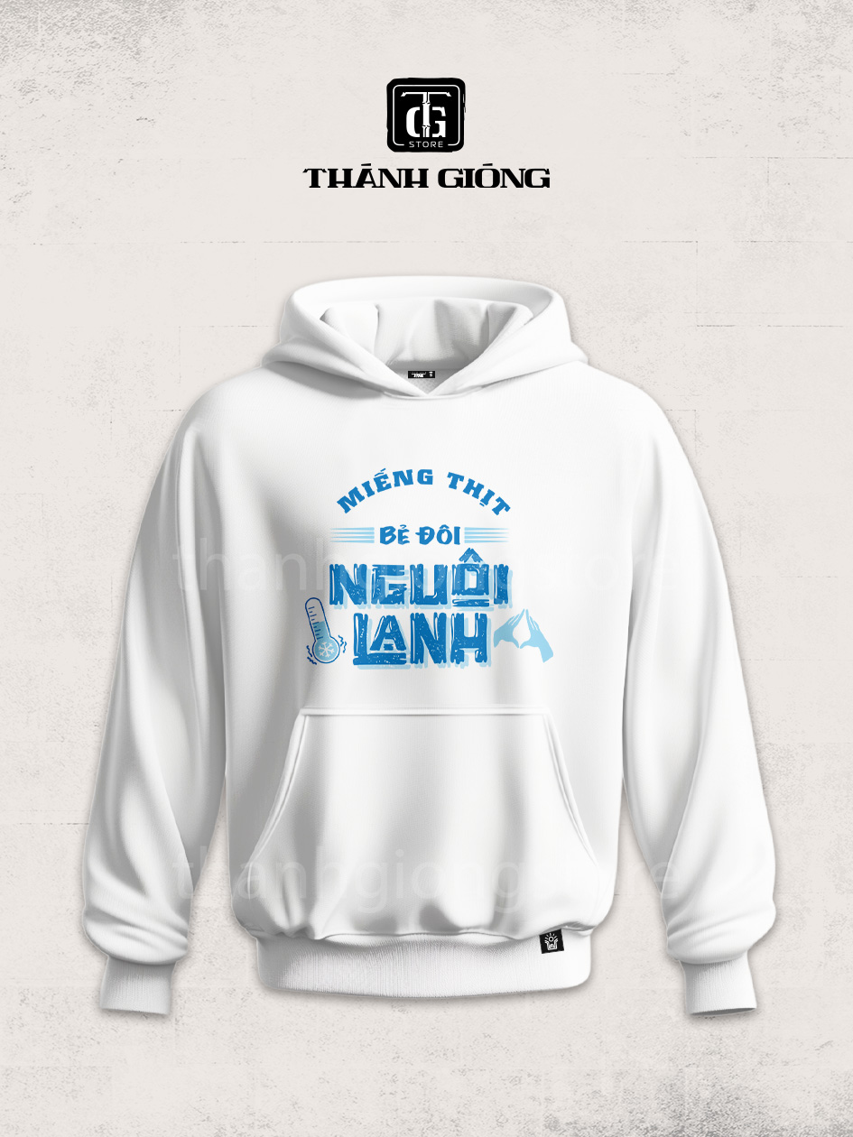 hoodie trắng - nguội lạnh