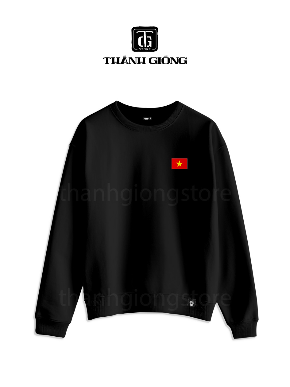 sweater đen - cờ