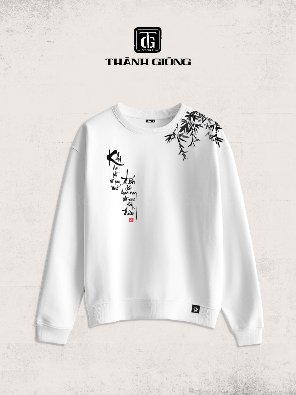 sweater trắng - khi vui