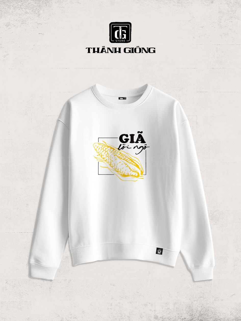 sweater trắng - lõi ngô